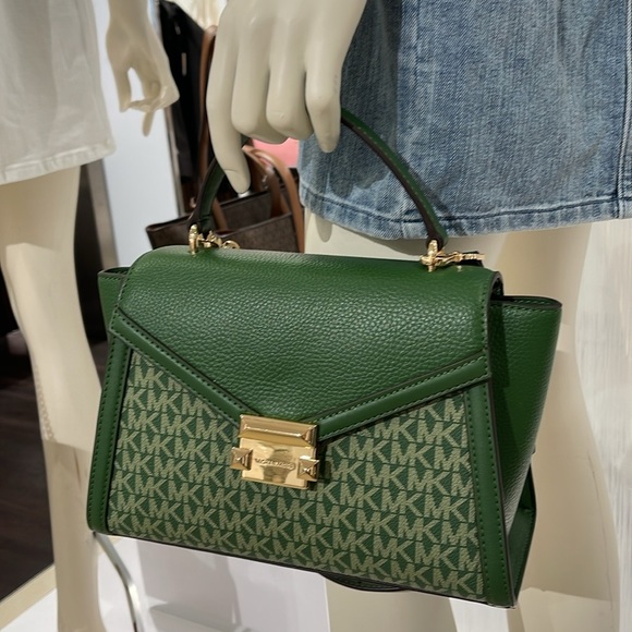 MICHAEL KORS
Whitney Medium Flap TH Satchel
Fern Green 
NWT - Picture 4 of 16